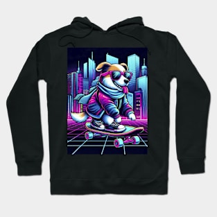 Dog Skateboarding Hoodie